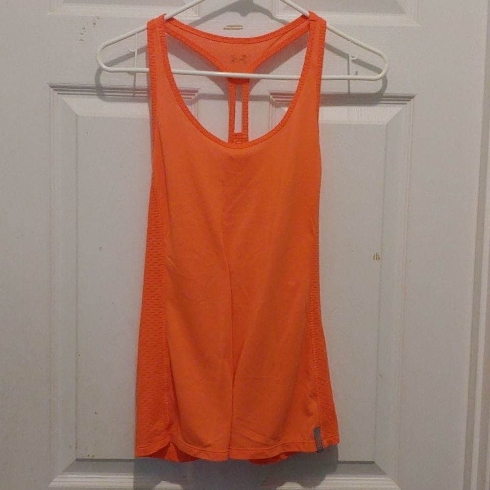 Under Armour orange tangerine  tank top Sz M